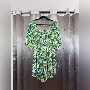 Shein Floral Green Romper